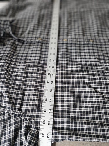 Mens Dickies Button Up Blue/ White Plad Short Sleeve Shirt. Size Xl - Picture 4 of 6
