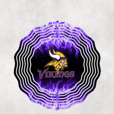 Minnesota Vikings Inspired 10" Wind Spinner #2