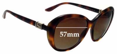 SFx Replacement Sunglass Lenses fits Versace MOD 4324-B - 57mm Wide