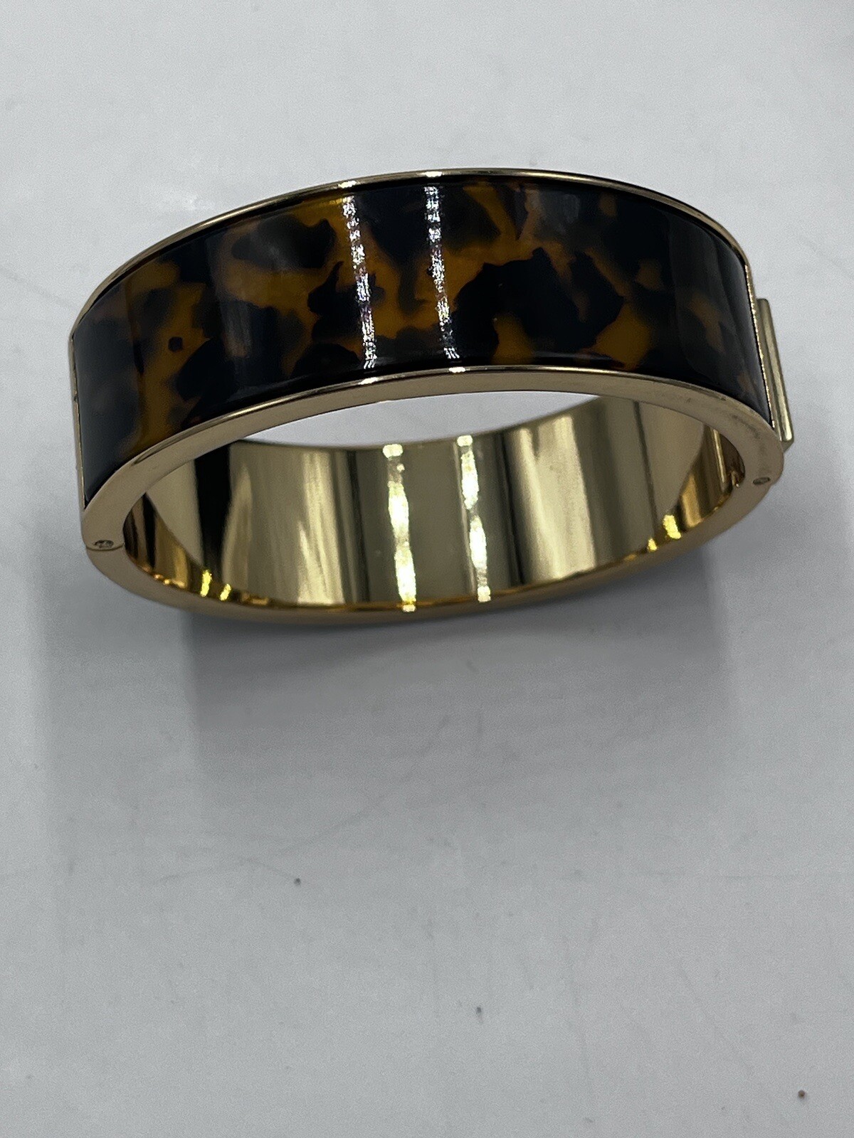 J Crew Hinged Acetate Bangle Statement Bracelet T… - image 12