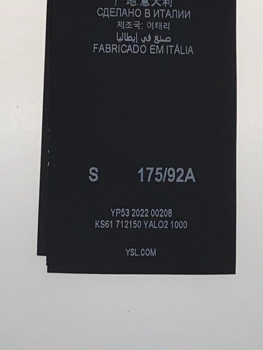 SAINT LAURENT (YSL) Felpa con cappuccio SAINT LAURENT maglia danneggiata nera S usata