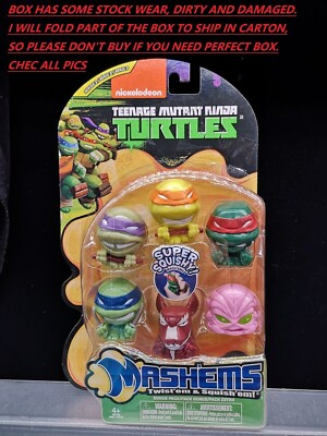 6 Pack Mashems Series 3 Squishy Teenage Mutant Ninja Turtles TMNT