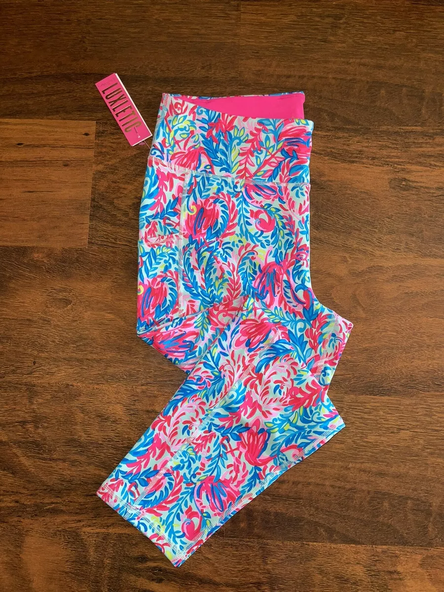 Lilly Pulitzer XXL Flim Flam WEEKENDER LEGGINGS High Rise 24 Midi Luxletic  NWT