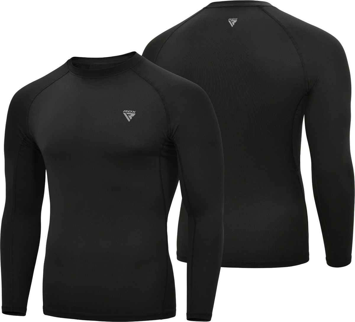 Rash Guard by RDX, Wetsuit Men, Full Sleeve, MMA Rash Guard, Fitness Workout