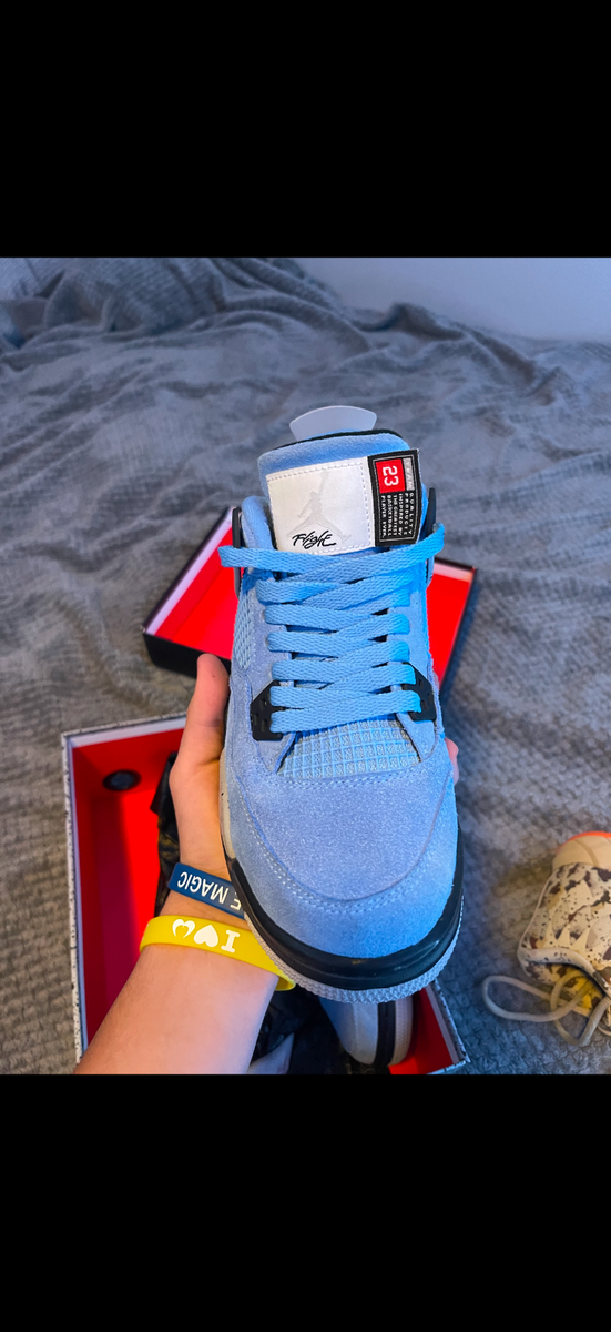 Size 6.5 - Jordan 4 Retro Mid University Blue for sale online | eBay