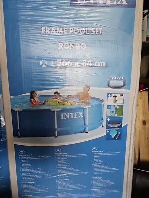 Intex Frame Pool Set Rondo 366 X 84 cm Neu 