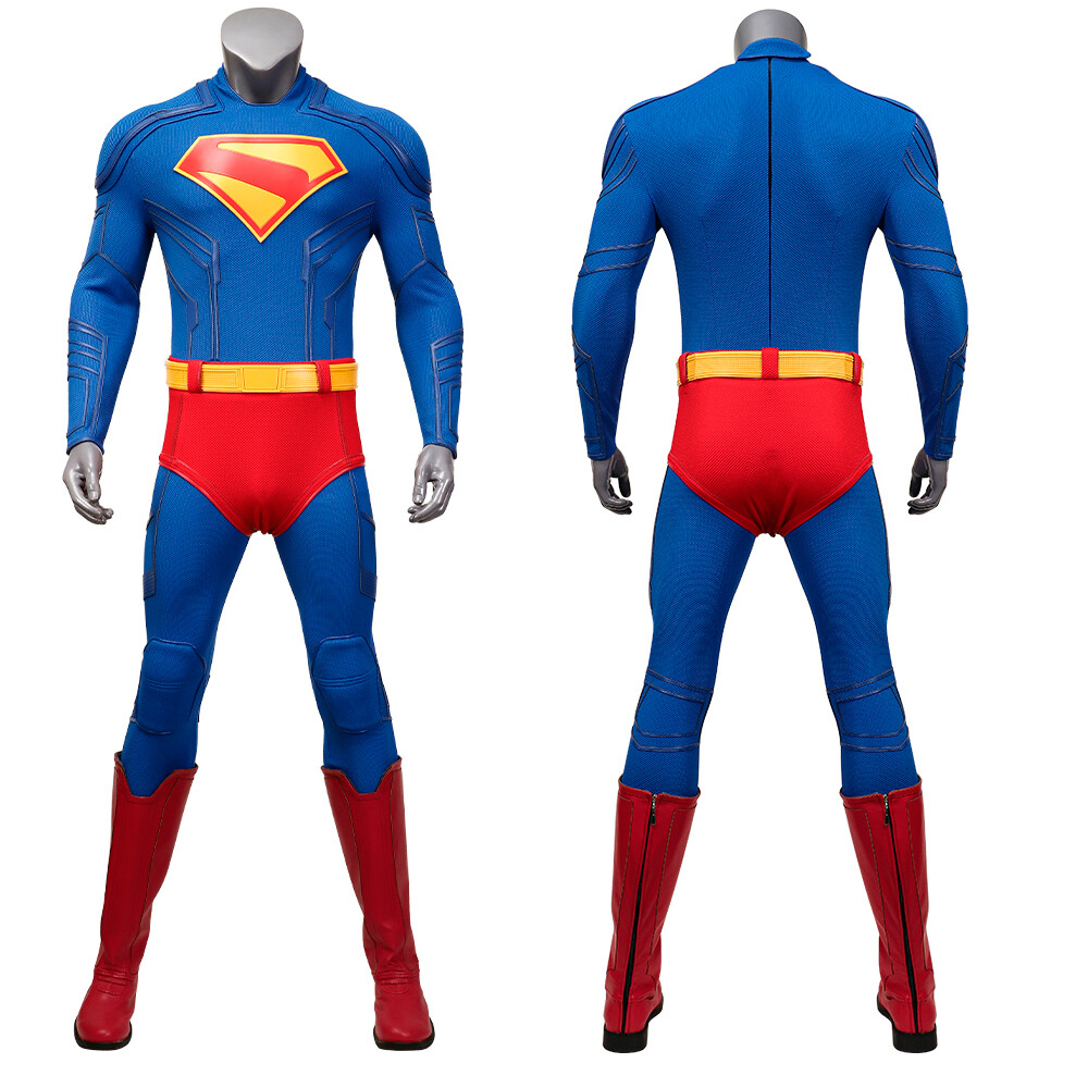 High Quality Superman Legacy Clark Kent Jumpsuit Cosplay