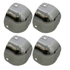 Pack of 4 Silver Case Corner Piece For Custom or Repair EN-AC-FH-A1066-PK4