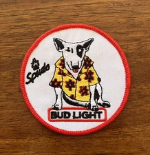 Bud Light Budweiser Spuds Mackenzie Beer Vintage Style Retro Iron Sew One Patch