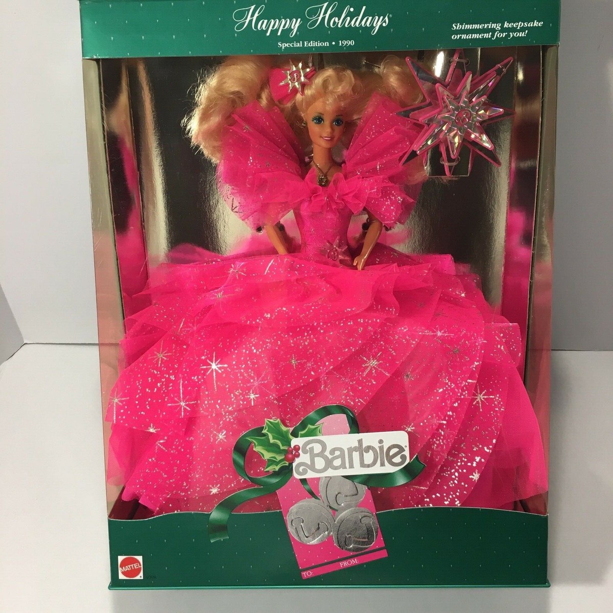 Vintage 1990 Happy Holidays Barbie Doll Special Edition 4098
