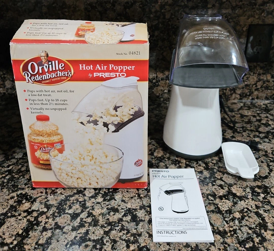Presto Orville Redenbacher s Hot Air Popcorn Popper 04821 Used