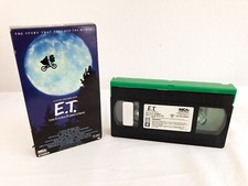 E.T. ET The Extra Terrestrial VHS 1982 Rare Green and Black Tape Spielberg