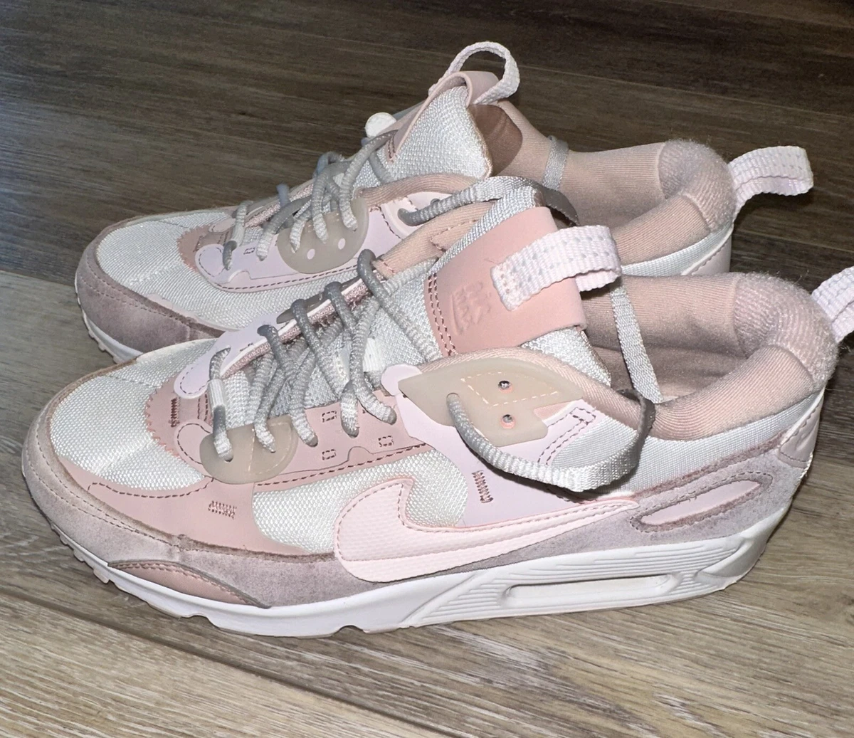 Nike air max 90 pink and best sale white
