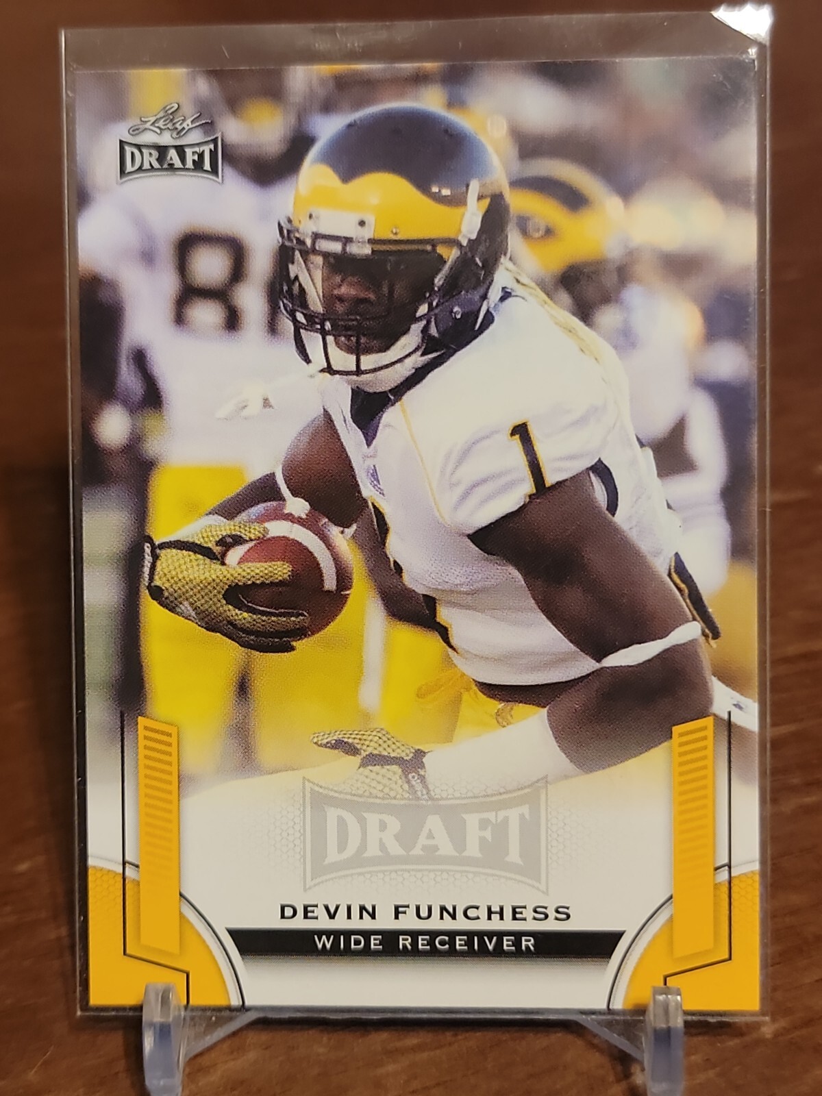 2015 Leaf Draft Gold Parallel Devin Funchess #21