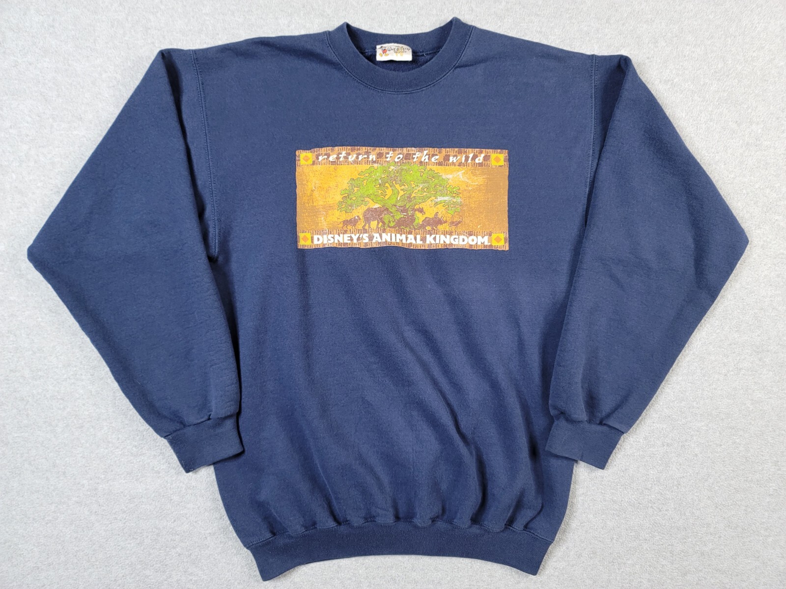 Vintage Disney Animal Kingdom Crewneck Sweatshirt Sz … Gem