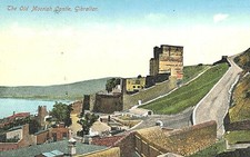 VIntage Postcard-The Old Moorish Castle, GIbralter