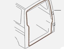 REAR TAILGATE WEATHERSTRIP RUBBER SEAL FITS VW TRANSPORTER T5/T6 BARN DOOR SEAL