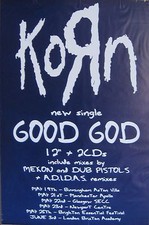 40x60" HUGE SUBWAY POSTER~Kon Good God Life Is Peachy 1996 ADIDAS Remixes Korn~