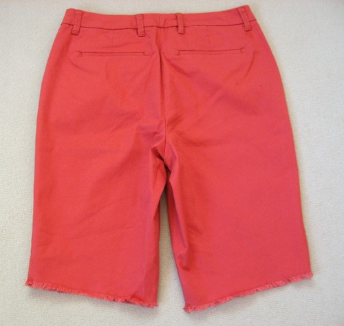 Madeleine Damen Bermuda Shorts mit Fransen orangerot Gr. 40 NEU ! - Bild 3 von 4