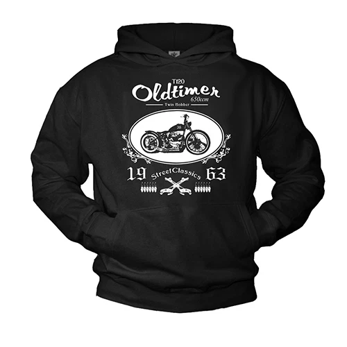 BIKER HOODIE SWEATSHIRT CUSTOM CHOPPER ROCKABILLY PULLOVER HOODED SHIRT