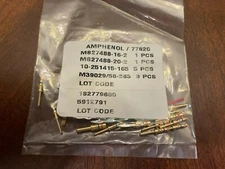 NEW Nine M39029/58-363, Five 10-251415-165 Amphenol 77820 Connectors Pins SEALED
