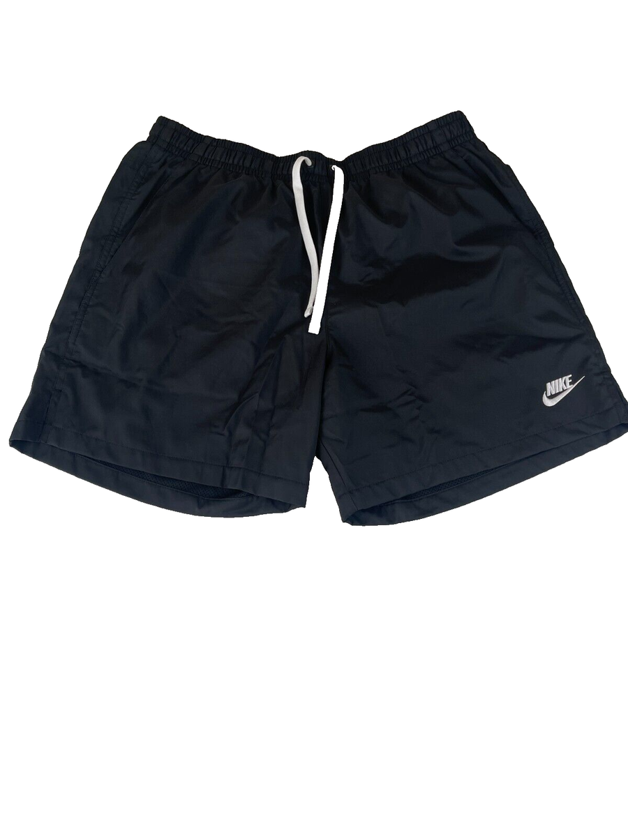 アーティスティックロゴ ブラックショートパンツ Nike Men's Black Shorts Size XXL Std Fit Mid Thigh Length