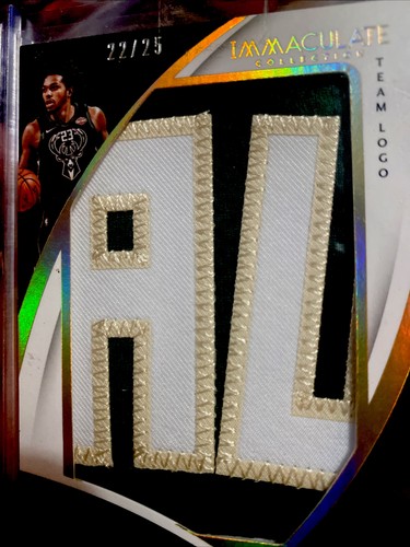Sterling Brown 17/18 Immaculate Collection Game Used Jersey Team Logo Patch #/25 - Picture 3 of 3
