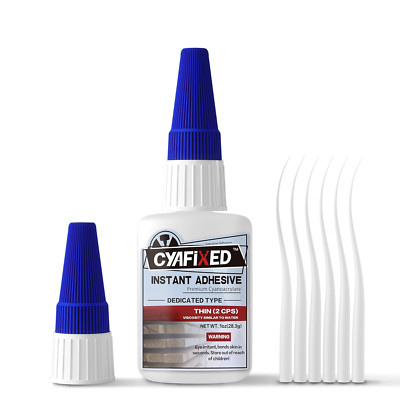Professional Grade Cyanoacrylate Super Glue, Super Thin Viscosity CA Glue for Wo