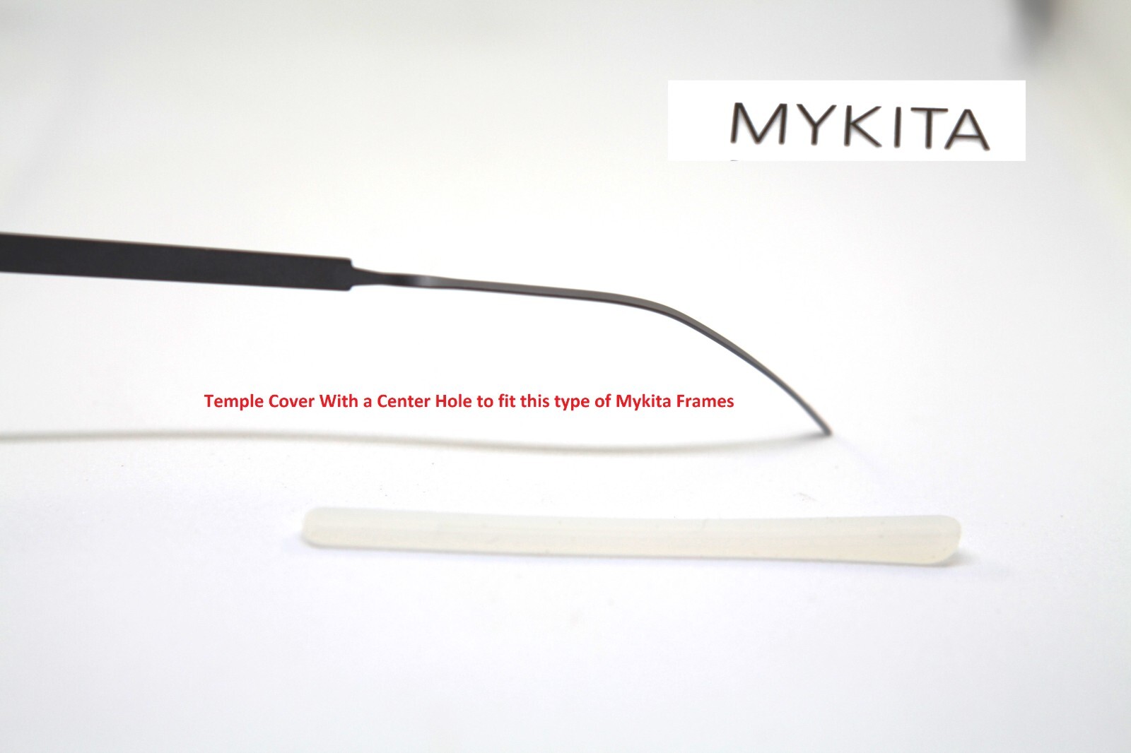 New Mykita Replacement White Silicone Temple Covers Ear Tips Needle Type Plug-in
