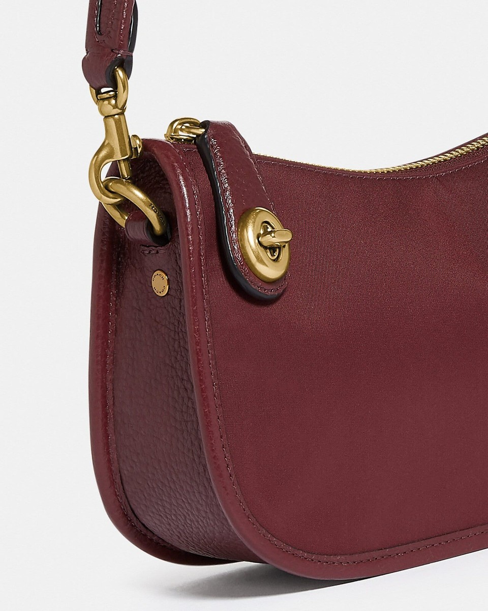swinger convertible leather crossbody bag coach