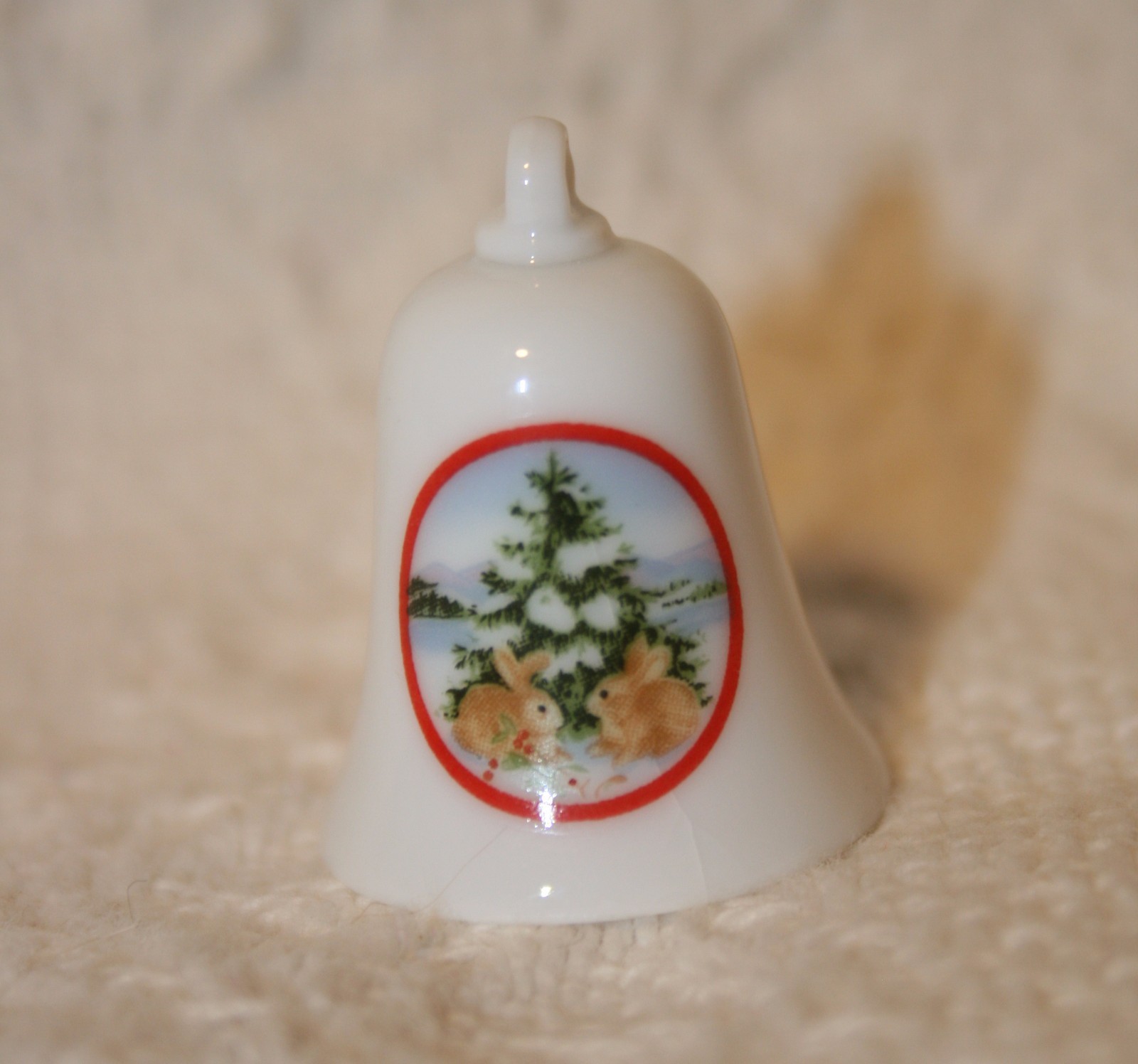 Christmas Hallmark Ornament Collector's Thimble Bells Series Set of 4