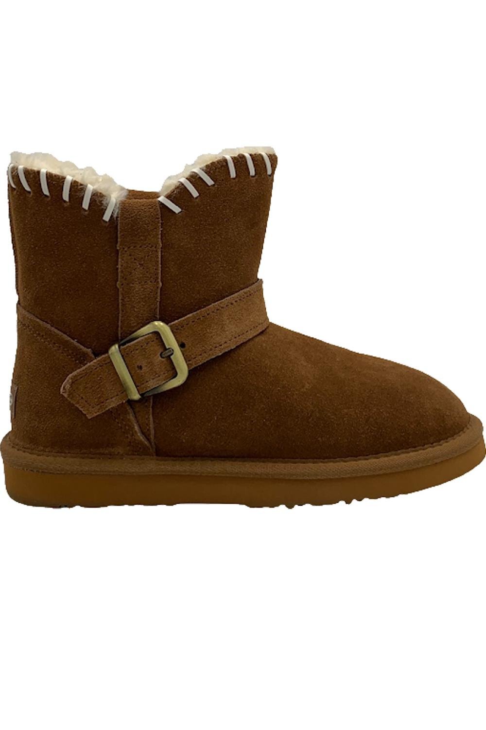 Водонепроницаемые замшевые мини-сапоги Lamo Presley Chestnut 5990₽