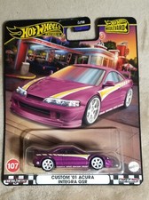 Hot Wheels * PREMIUM BOULEVARD Custom 01 Acura Integra GSR * ¡Neumáticos de goma 1:64!