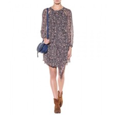NWOT Isabel Marant Etoile Drewitt Dress SZ 42 535 Prewitt Chiffon Floral Bird