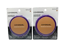 LOT OF 2 COVERGIRL ADVANCED RADIANCE AGEDEFYING PRESSED POWDER 120 NATURAL BEIGE