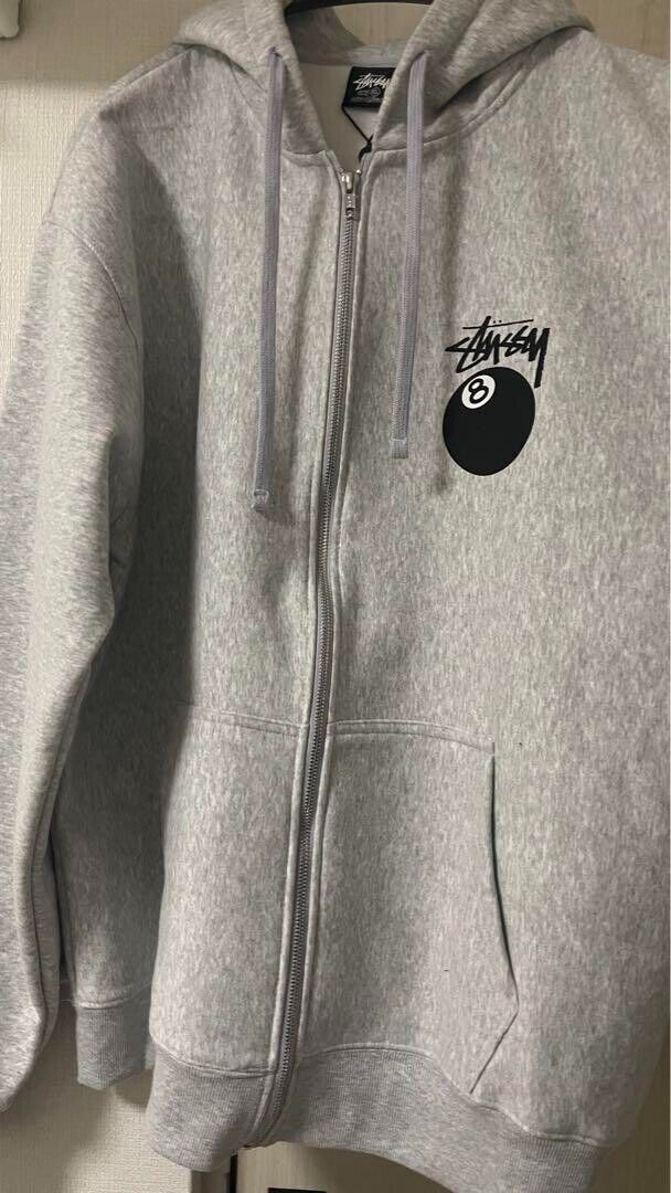 STUSSY 8 Ball Zip Hoodie Fleece Ash Heather Size XL Men | eBay STUSSY 8 Ball Zip Hoodie Fleece Ash Heather Size XL Men | eBay