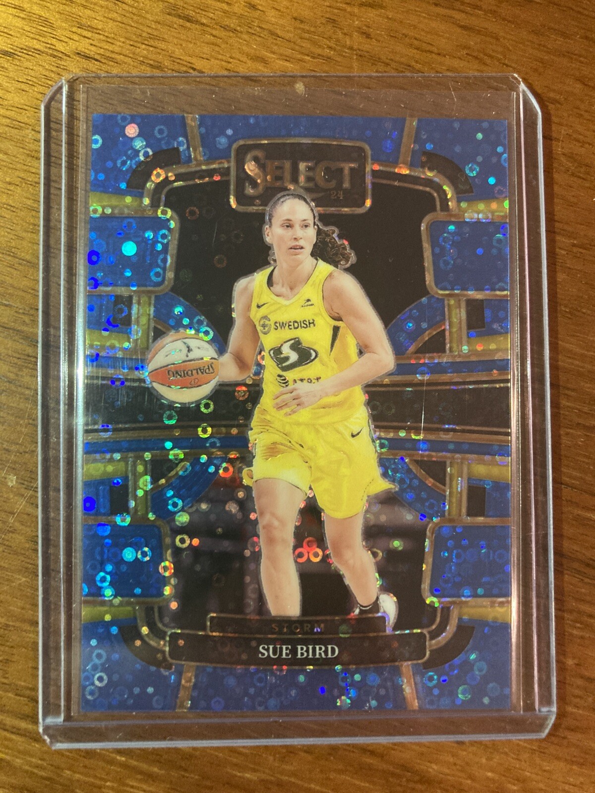 Sue Bird /125 2024 Panini Select Light Blue Disco Prizm Concourse Storm #30