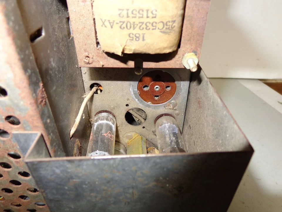 Ford 1955 botón pulsador radio coche 5MF Fairlane Crown Vic no completo leer descripción Foto 2 de 4