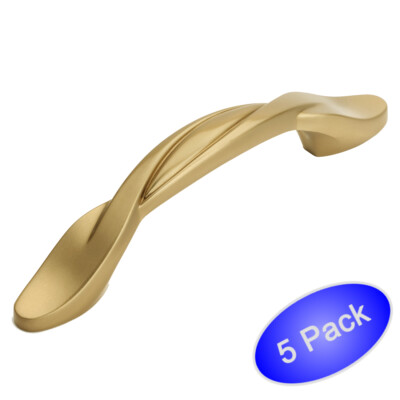 *5 Pack* Cosmas Cabinet Hardware Gold Champagne Handle Pulls #9009GC