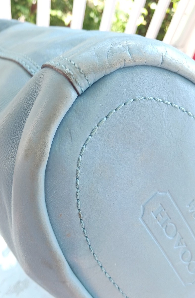 Coach 11422 MEDIUM Vintage Bleecker Sky Blue Leather Bucket
