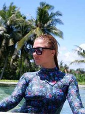 TIKIYOGI The Making Waves Jungle Baby Sleeve One Piece Eco-Wetsuit - Small