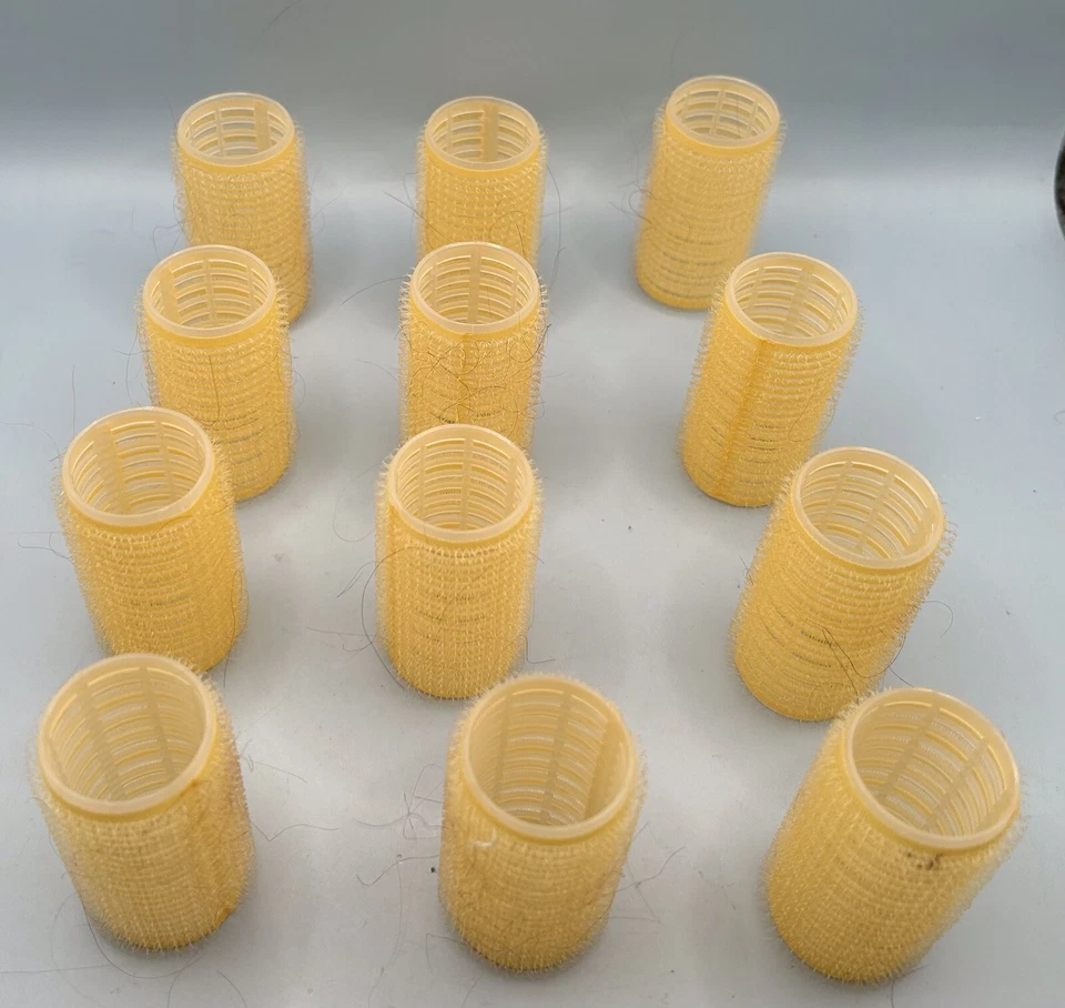 Винтажные бигуди Comair средний желтый лот из 15 - Изображение 2 из 4