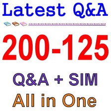 New Cisco Best Exam Practice Material for 200-125 Exam Q A SIM