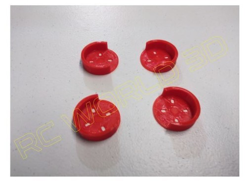 QUADCOPTER BRUSHLESS MOTOR MOUNT/BASE PROTECTOR 4PCS 3D PRINTED PLA RED - Picture 4 of 4