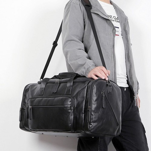30*25*55CM Large PU Bag Garment Convertible Carry on Business Sports Gym Travel - Bild 9 von 16