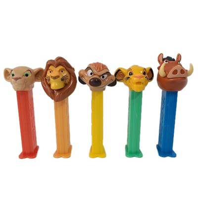 Lion King PEZ Dispenser Complete Set Of 5 Series 1 Simba Nala Mufasa Timon Pumba