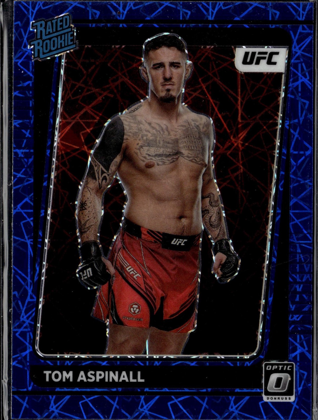 2022 Donruss Optic UFC #120 Tom Aspinall Blue Velocity