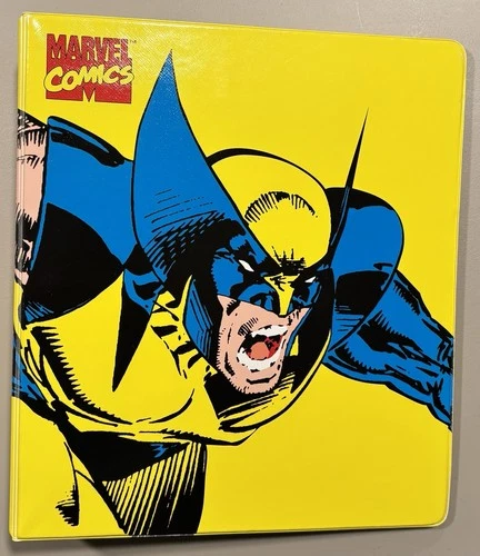 WOLVERINE MARVEL COMICS 1994 3 RING BINDER VTG 90S X-MEN COLLECTOR'S CARDS ALBUM