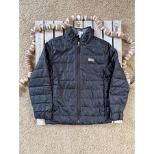 REI Kids Black Puffer Down Winter Outdoor Jacket