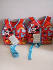 Disney JR Mickey Swim Fabric Swim Vest. 40Lb Weight Capacity. Ages 1 